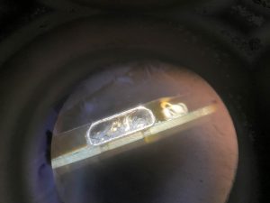 sostituzione connettore di ricarica con saldatura a microscopio
